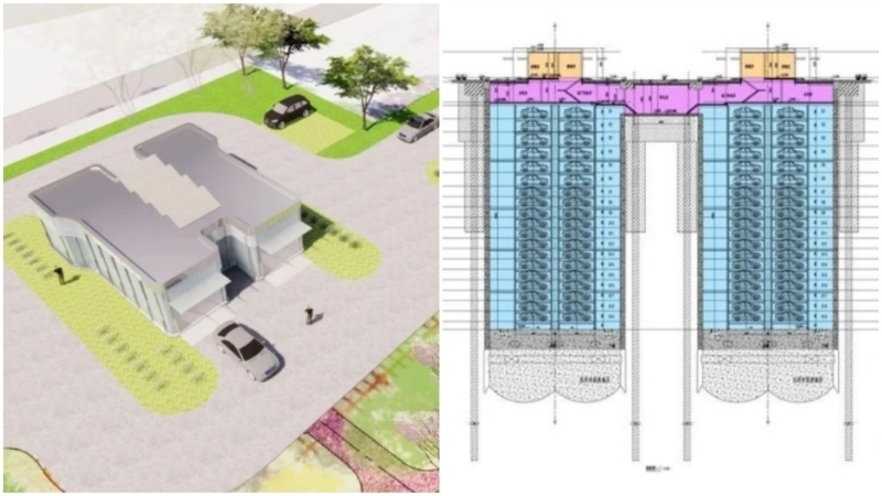 上海建世届第一地下车库。 上海建世届第一地下车库。