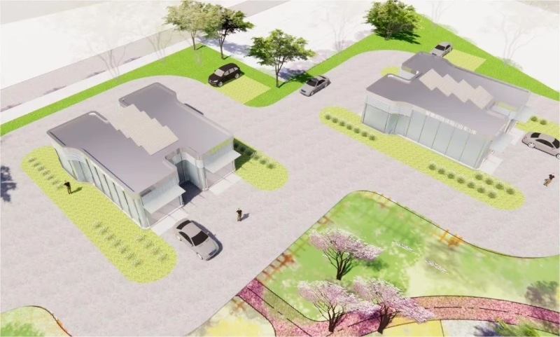 建成后地面看不到车库,但取车仅用需用90秒。 建成后地面看不到车库,但取车仅用需用90秒。