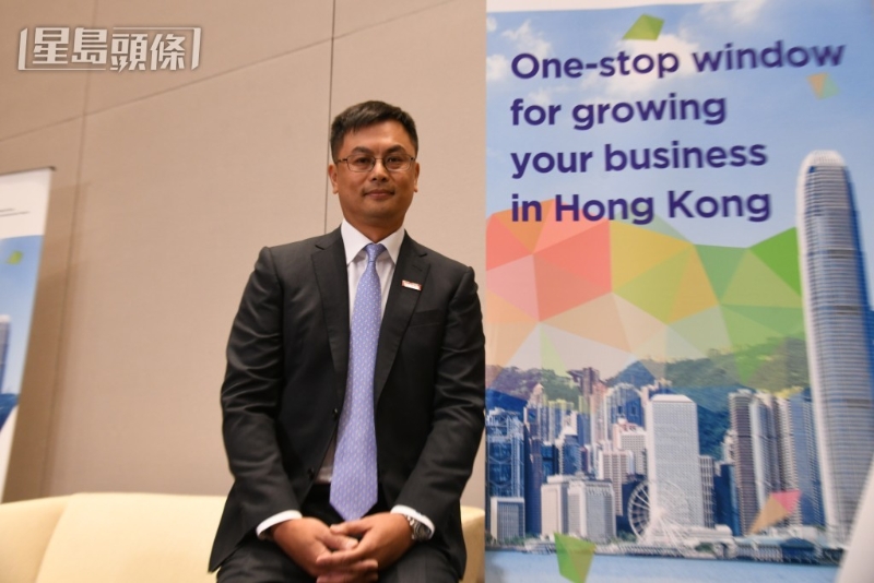 联想集团方案服务业务集团总裁黄建恒形容本港市场为重要的踏脚石。 何健勇摄 联想集团方案服务业务集团总裁黄建恒形容本港市场为重要的踏脚石。 何健勇摄