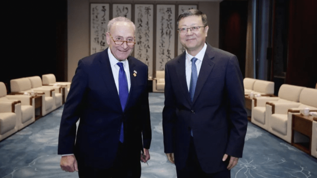 陈吉宁与舒默会面 陈吉宁与舒默会面