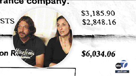 韦斯夫妇收到加州交通局六千元账单。 韦斯夫妇收到加州交通局六千元账单。