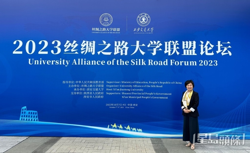 教育局局长蔡若莲昨结束西安访问行程。 教育局提供