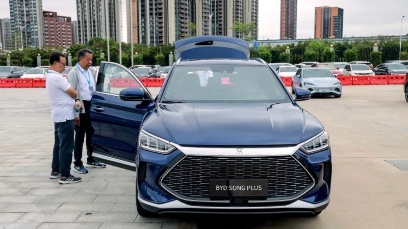 备受车迷喜欢的宋Plus。 备受车迷喜欢的宋Plus。