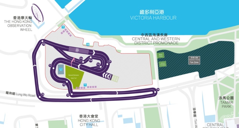 中环场地越野赛地图。 中环场地越野赛地图。