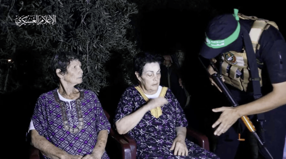 哈马斯表示,考虑到两名以色列女人质的健康状况,决定释放二人。 路透社 哈马斯表示,考虑到两名以色列女人质的健康状况,决定释放二人。 路透社