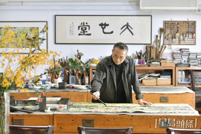 林天行笑言有时他做梦也会画画 林天行笑言有时他做梦也会画画