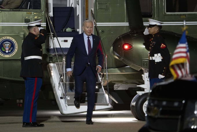 拜登指加沙及约旦河西岸最终应由巴勒斯坦权力机构管理。美联社 拜登指加沙及约旦河西岸最终应由巴勒斯坦权力机构管理。美联社