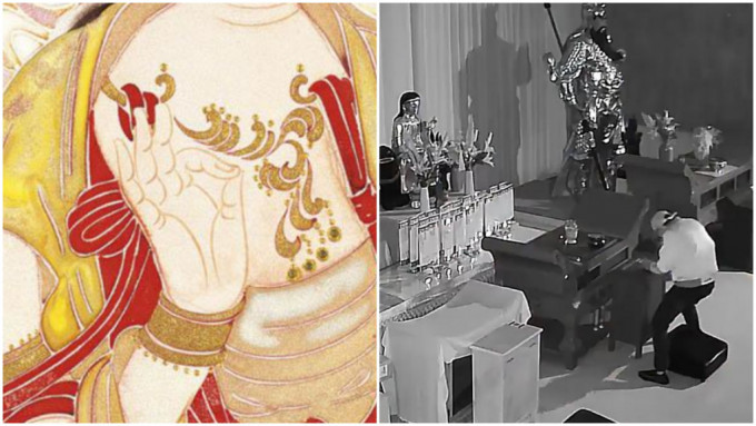 男子偷功德箱里的钱