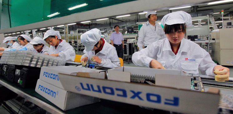 富士康在大陆多地建有庞大的生产园,雇用十万计的工人。 新华社 富士康在大陆多地建有庞大的生产园,雇用十万计的工人。 新华社