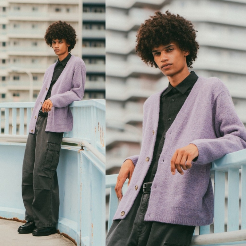 男女装人气秋冬服饰,Brushed yarn cardigan $249、 男女装人气秋冬服饰,Brushed yarn cardigan $249、