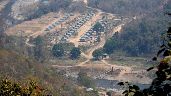 缅甸少数民族叛乱组织“钦民族阵线”位于印缅边境的一处营地。