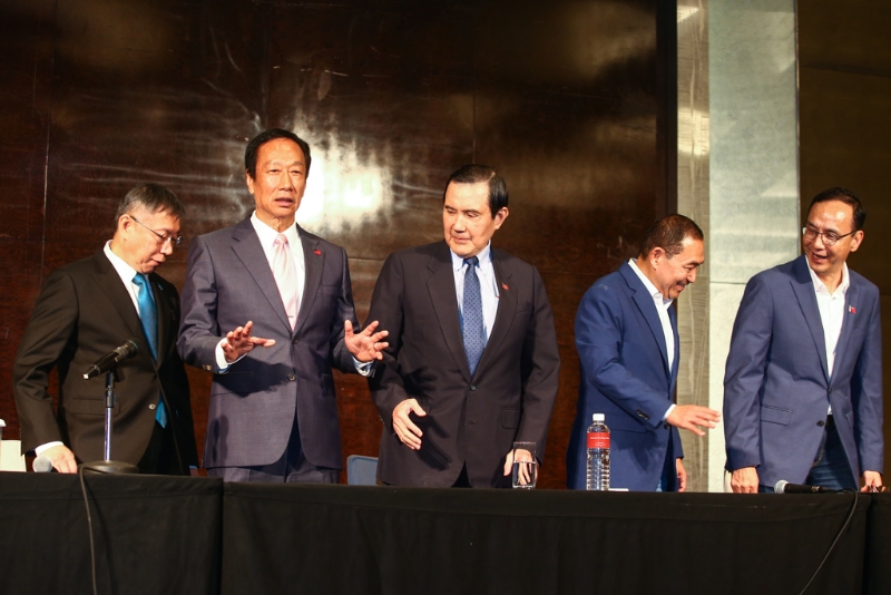 侯友宜、朱立伦、马英九,柯文哲等人公开会晤 侯友宜、朱立伦、马英九,柯文哲等人公开会晤