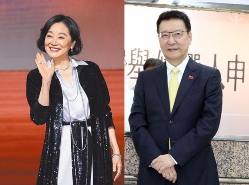 林青霞、赵少康(右) 林青霞、赵少康(右)