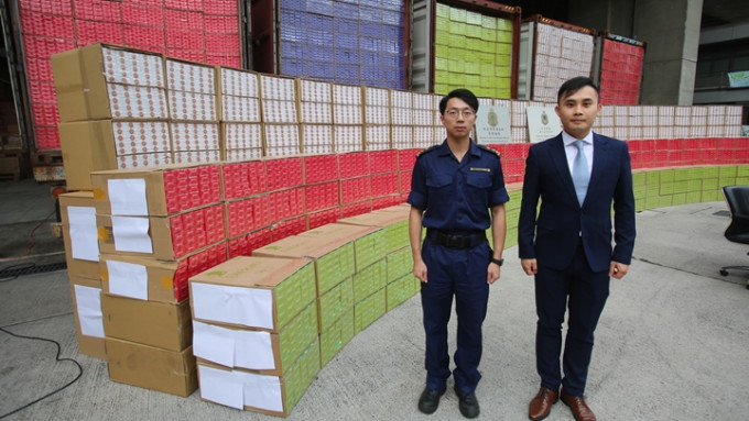 海关打击海路走私香烟 检1亿元私烟拘7人