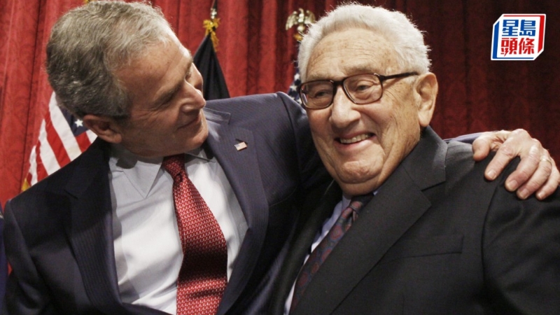 小布什指出，基辛格辞世让美国失去其中一把对外事务最可靠且独到的声音。 （美联社）