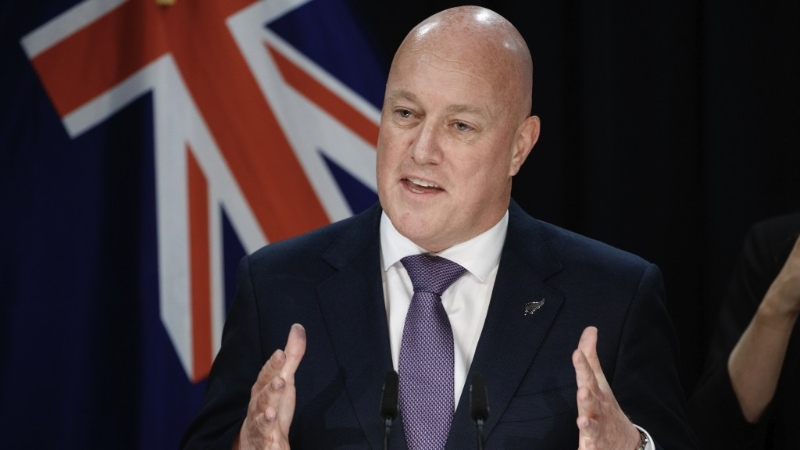 新西兰总理拉克森。美联社