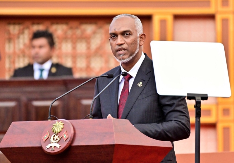 穆伊兹在今年9月胜选上台，承诺要改变马尔代夫的“印度优先”政策。