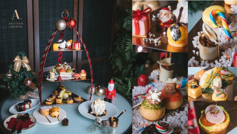 2：K11 MUSEA Artisan Lounge 圣诞造型咸甜点（图片来源：kkday）