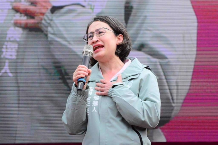 民进党副领导人候选人萧美琴。