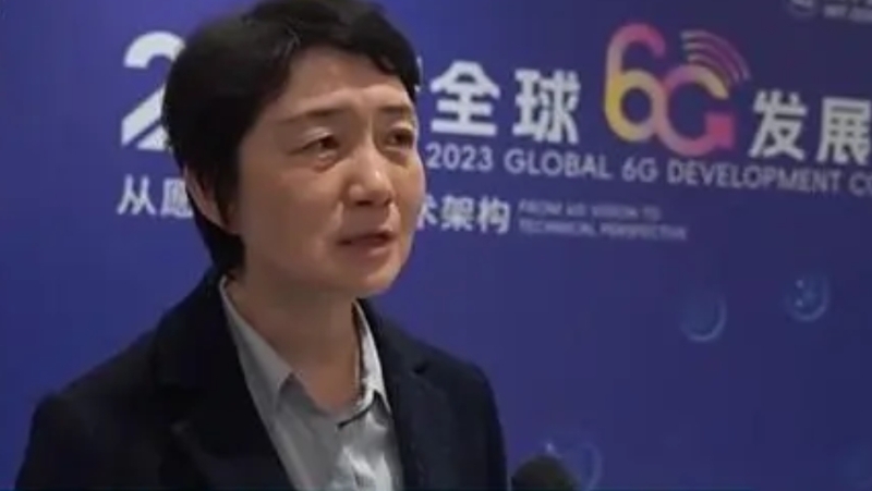 6G推进组组长、中国信息通信研究院副院长王志勤。 央视截图
