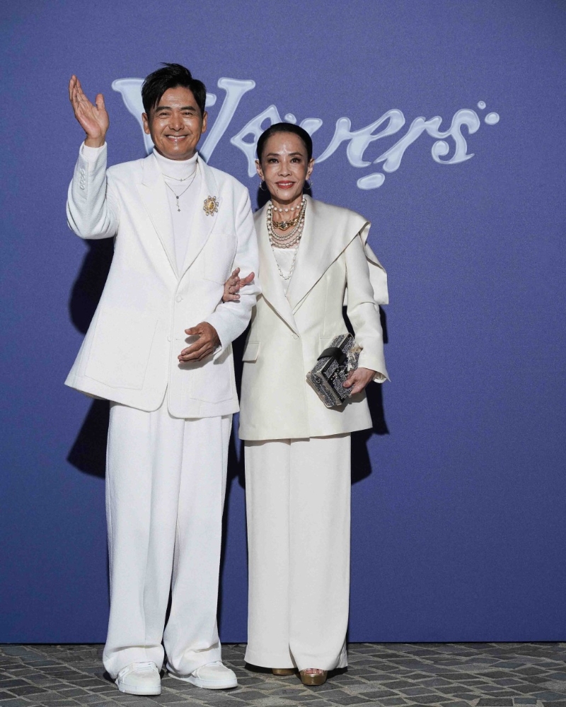 周润发及太太。