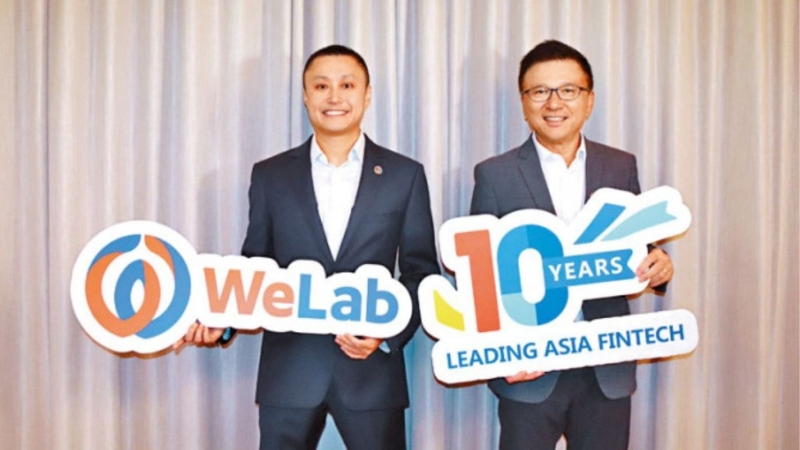 左：WeLab创办人兼行政总裁龙沛智龙沛