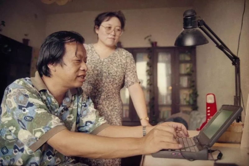 王小波与妻子李银河。 网络图片