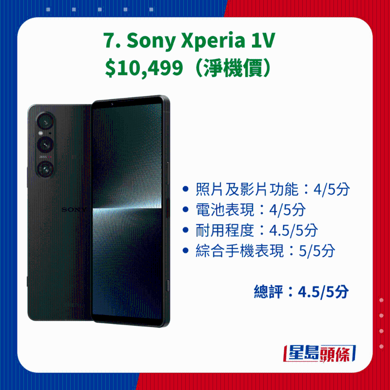 7. Sony Xperia 1V