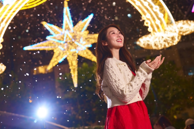 聖誕好去處2023︳5大夢幻飄雪匯演打卡商場!灣仔利東街聖誕「The Wishing Stars」 夢幻飄雪匯演(圖片來源:灣仔利東街)