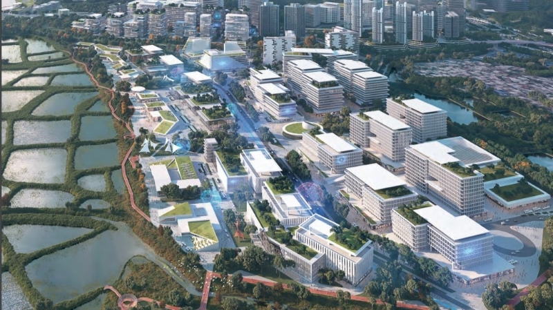 发展局今日公布北部都会区加强版传统新市镇发展模式。 发展局今日公布北部都会区加强版传统新市镇发展模式。