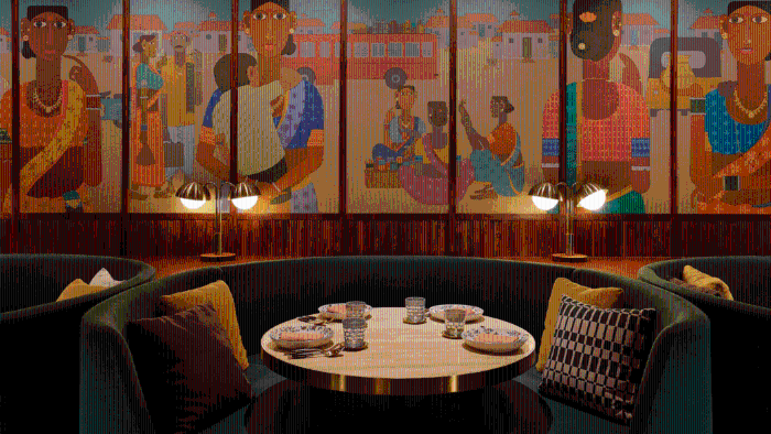 CHAAT,为米芝莲一星餐厅,位于香港瑰丽酒店。 CHAAT,为米芝莲一星餐厅,位于香港瑰丽酒店。