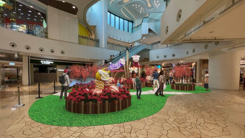 亲子好去处2024︳5大港铁商场龙年贺年打卡位:青衣城“醒狮迎福”(图片来源:港铁) 亲子好去处2024︳5大港铁商场龙年贺年打卡位:青衣城“醒狮迎福”(图片来源:港铁)