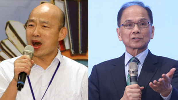 高雄市前市长韩国瑜及现在“立法院长”游锡堃,被认为是下届“立法院长”的热门人选。 高雄市前市长韩国瑜及现在“立法院长”游锡堃,被认为是下届“立法院长”的热门人选。