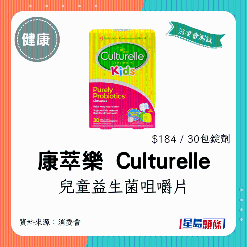 康萃乐 Culturelle 儿童益生菌咀嚼片 Kids Probiotics Chewables