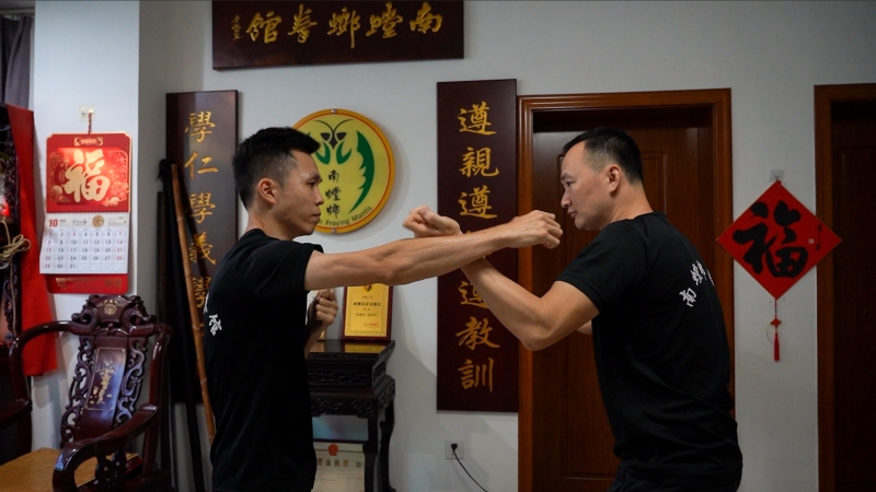 在客厅里对练的两个徒弟-FZ100211972631