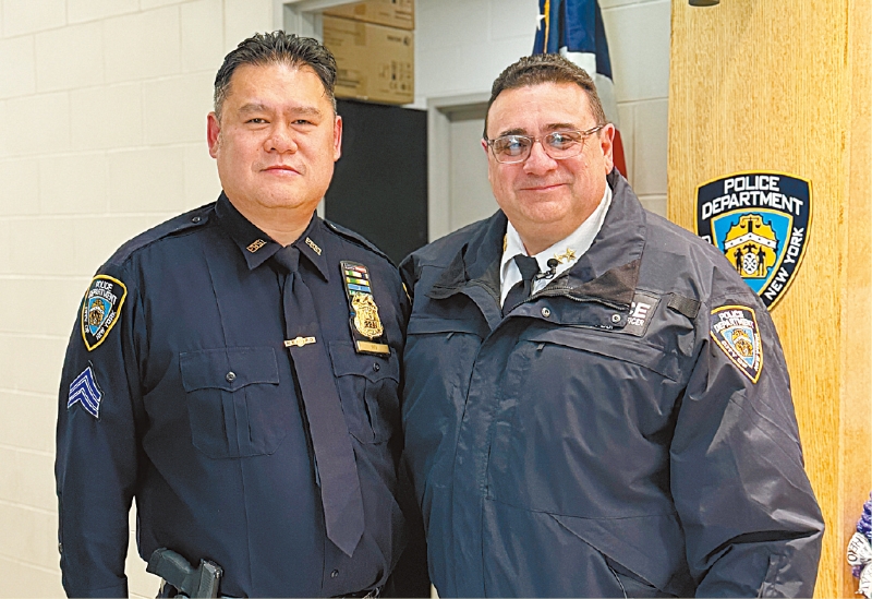 沙展吴腾杰和卡礼达助理警司。