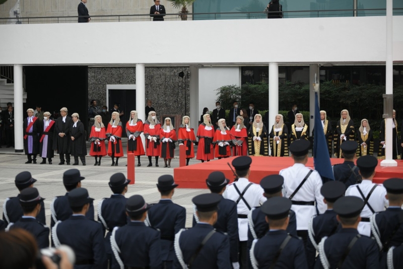 2024年法律年度开启典礼今午在香港大会堂举行。 陈浩元摄 2024年法律年度开启典礼今午在香港大会堂举行。 陈浩元摄