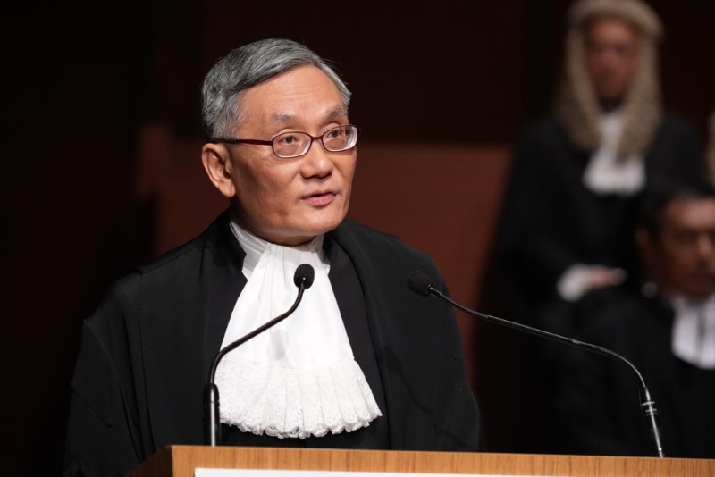 张举能称法庭不会盲目将所有《国安法》被告定罪,不会屈服于任何压力。 陈浩元摄 张举能称法庭不会盲目将所有《国安法》被告定罪,不会屈服于任何压力。 陈浩元摄