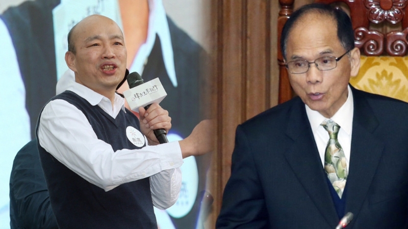 韩国瑜(左)、游锡堃(右) 韩国瑜(左)、游锡堃(右)