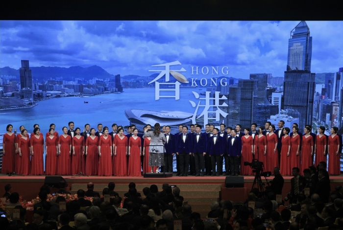 中联办2024年新春招待会在会展举行。