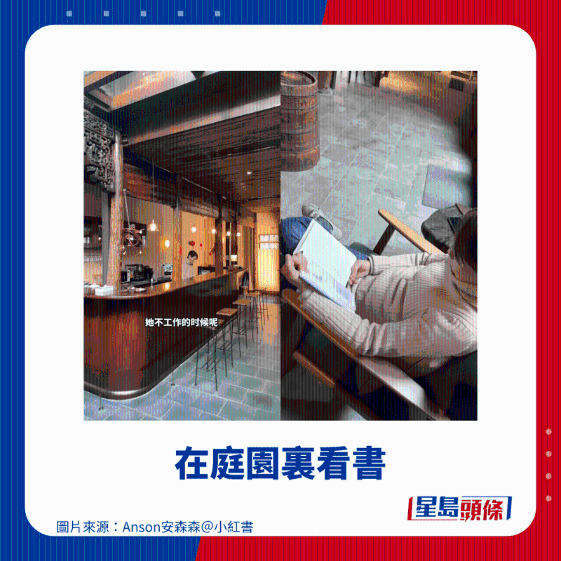 在庭园里看书 在庭园里看书