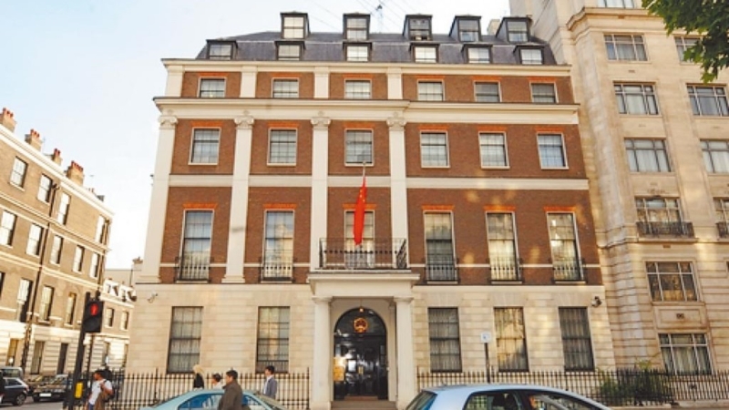 驻英使馆斥英国政客赤裸双标，促停止干涉中国内政