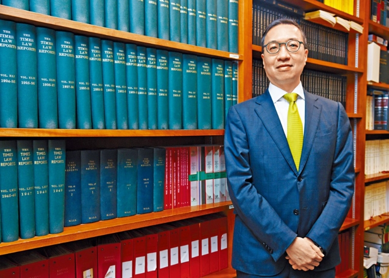 律政司司长林定国表示，国际调解院总部将会落户香港。 资料图片