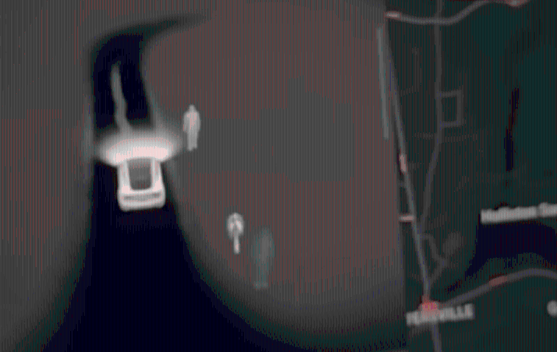 男网民声称驾着特斯拉驶经墓地,明明四野无人,汽车感测器却侦测到周遭有「人」。 男网民声称驾着特斯拉驶经墓地,明明四野无人,汽车感测器却侦测到周遭有「人」。