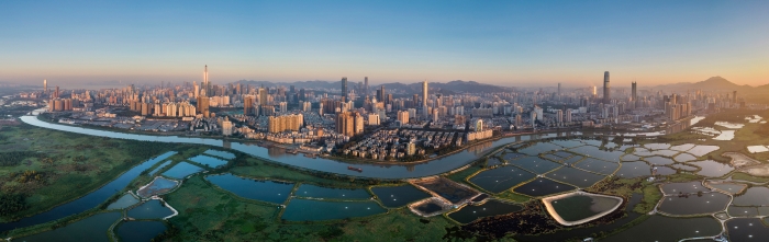 大湾区全景图。新华社 大湾区全景图。新华社