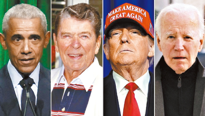 历史学家的总统排名显示,林肯被认为是美国最伟大的总统,奥巴马(左一)在历任之中名列前十,而特朗普(右二)则敬陪末席。 合併图片 历史学家的总统排名显示,林肯被认为是美国最伟大的总统,奥巴马(左一)在历任之中名列前十,而特朗普(右二)则敬陪末席。 合併图片