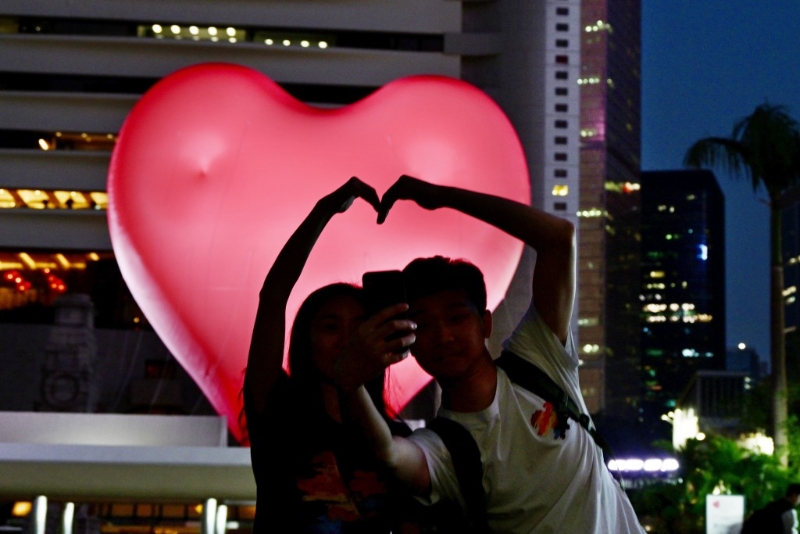 Chubby Hearts在香港的展出时间横跨中西情人节。 资料图片