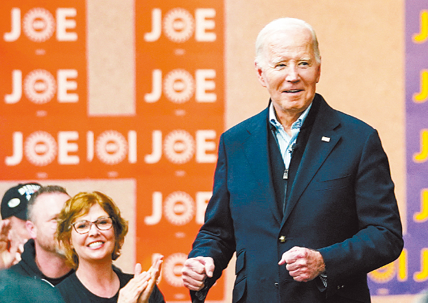 拜登目前领跑民主党选战。路透社