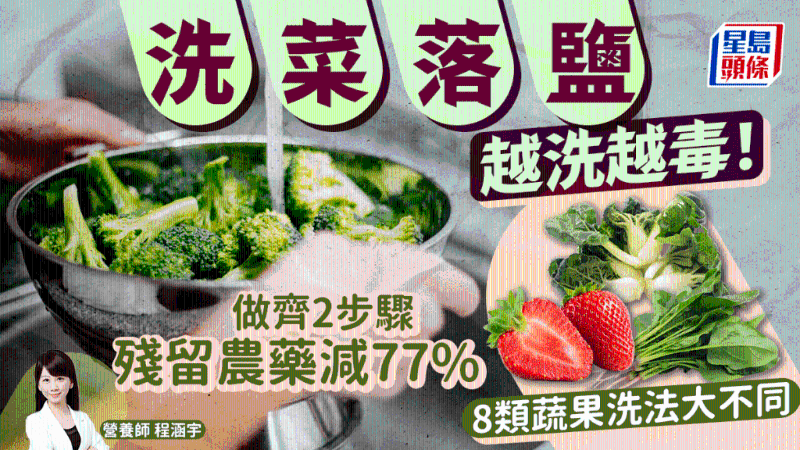 洗菜放盐越洗越毒!2招洗走77%农药,8类蔬果洗法大不同 洗菜放盐越洗越毒!2招洗走77%农药,8类蔬果洗法大不同
