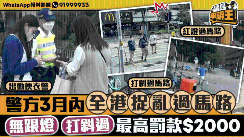 全港捉乱过马路 全港捉乱过马路